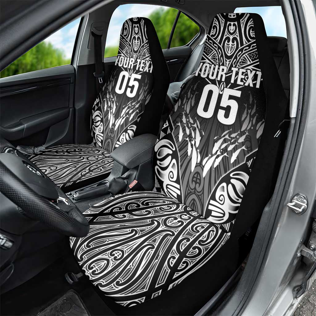 Custom New Zealand Fishing Car Seat Cover Aotearoa Maori Koru - Polynesian Pride