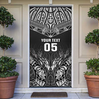 Custom New Zealand Fishing Door Cover Aotearoa Maori Koru - Polynesian Pride