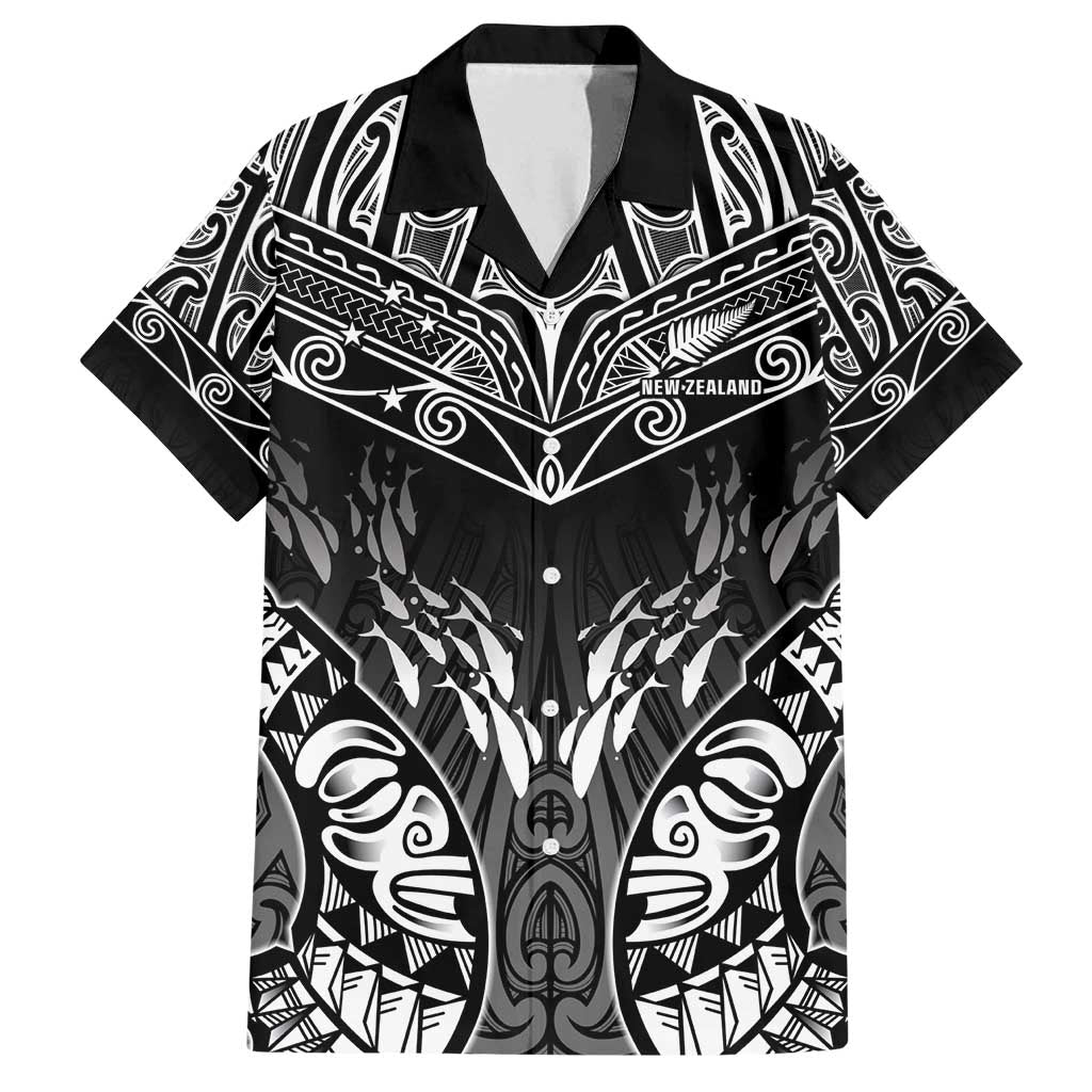 Custom New Zealand Fishing Family Matching Off Shoulder Maxi Dress and Hawaiian Shirt Aotearoa Maori Koru - Polynesian Pride