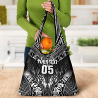 Custom New Zealand Fishing Grocery Bag Aotearoa Maori Koru - Polynesian Pride