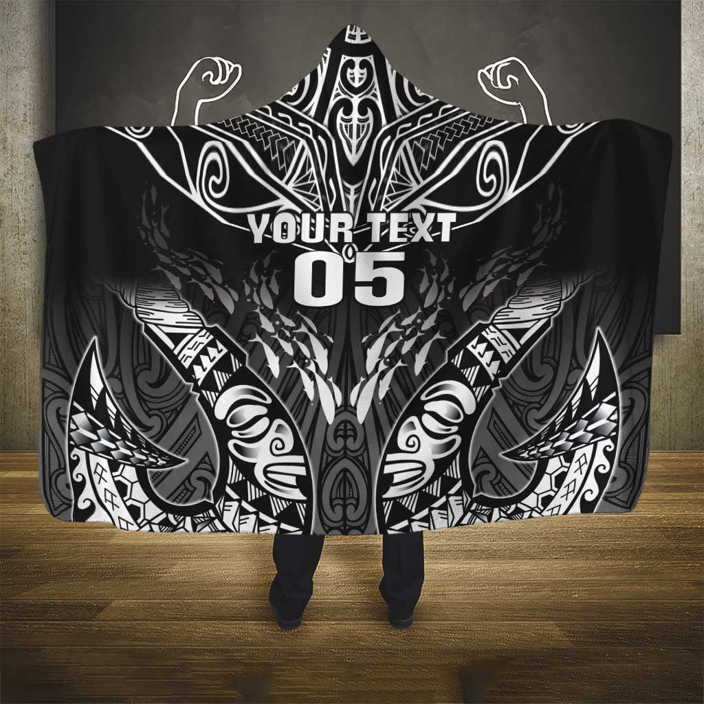 Custom New Zealand Fishing Hooded Blanket Aotearoa Maori Koru - Polynesian Pride