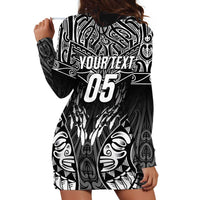 Custom New Zealand Fishing Hoodie Dress Aotearoa Maori Koru - Polynesian Pride