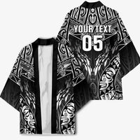 Custom New Zealand Fishing Kimono Aotearoa Maori Koru - Polynesian Pride