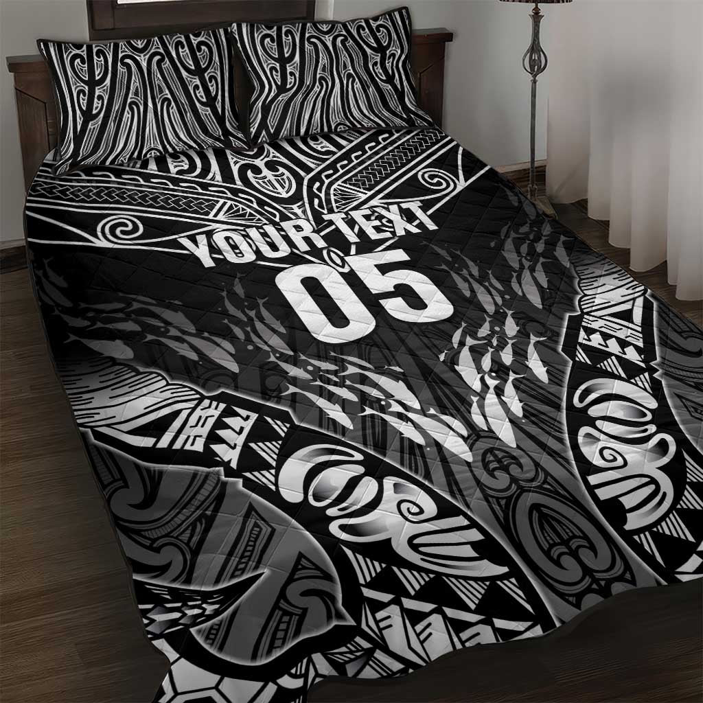 Custom New Zealand Fishing Quilt Bed Set Aotearoa Maori Koru - Polynesian Pride