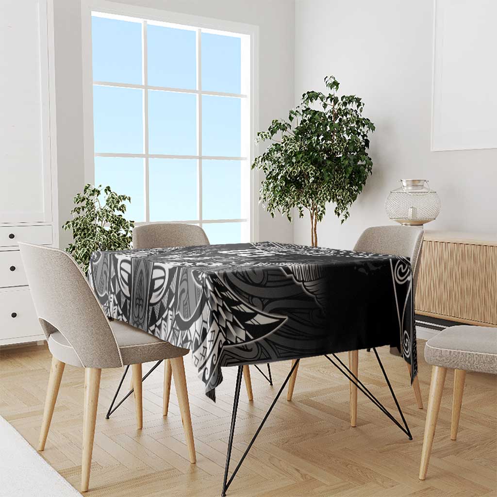 Custom New Zealand Fishing Tablecloth Aotearoa Maori Koru - Polynesian Pride