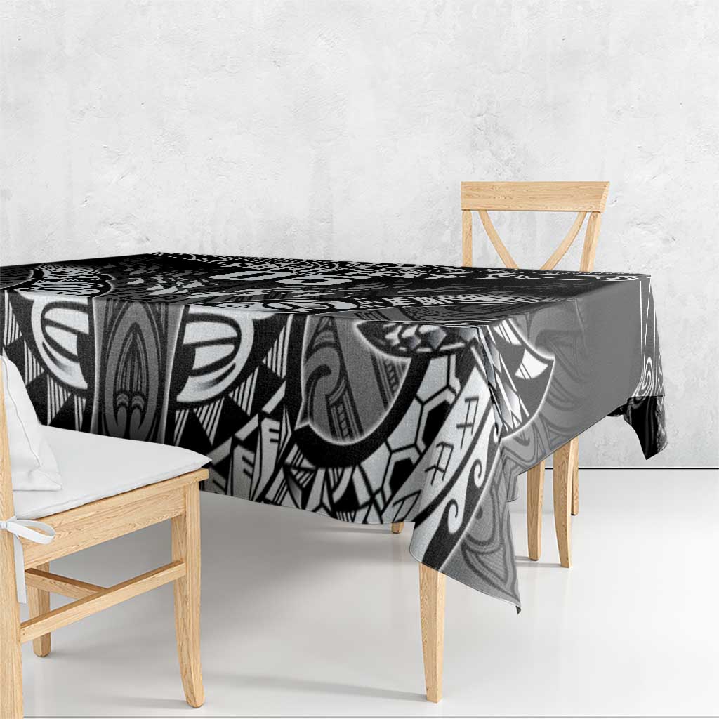 Custom New Zealand Fishing Tablecloth Aotearoa Maori Koru - Polynesian Pride