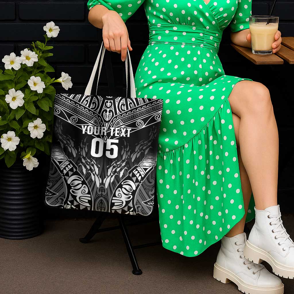 Custom New Zealand Fishing Tote Bag Aotearoa Maori Koru - Polynesian Pride