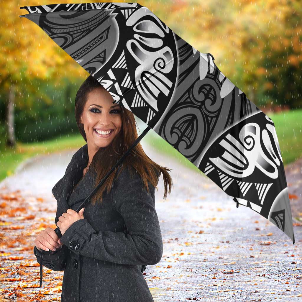 Custom New Zealand Fishing Umbrella Aotearoa Maori Koru - Polynesian Pride