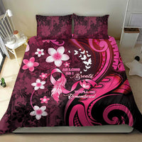 Memorial Breast Cancer Awareness Bedding Set Plumeria Floral Tribal Pattern - Polynesian Pride