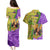 Personalised Hawaii Mardi Gras Couples Matching Puletasi and Hawaiian Shirt Polynesian Pattern With Glitter Style LT05 - Polynesian Pride