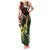 Hawaii Ukulele Family Matching Tank Maxi Dress and Hawaiian Shirt Polynesian Pattern Mix Hibiscus Reggae Version LT05