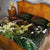 Hawaii Ukulele Quilt Bed Set Polynesian Pattern Mix Hibiscus Reggae Version