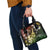 Hawaii Ukulele Shoulder Handbag Polynesian Pattern Mix Hibiscus Reggae Version