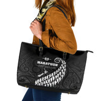 New Zealand Marathon Leather Tote Bag Maori Style