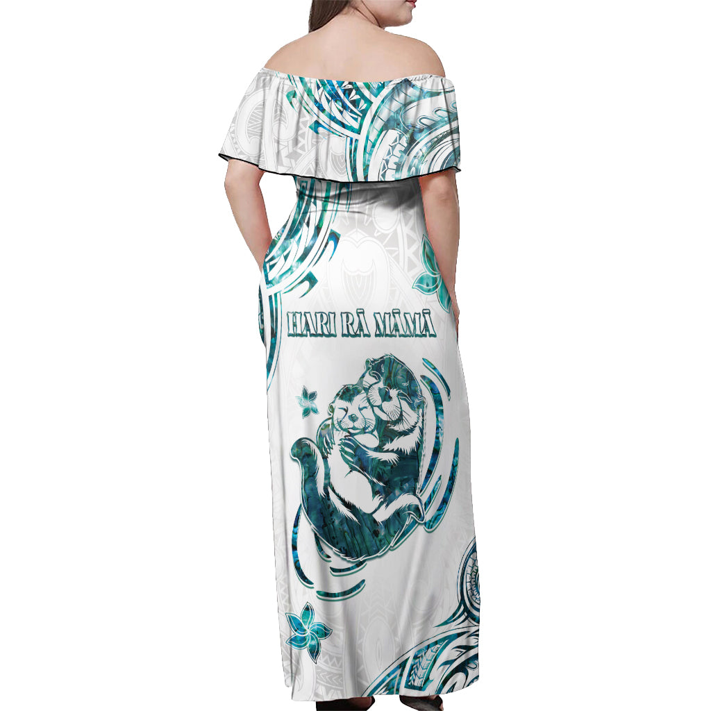 New Zealand Aotearoa Hari Ra Mama Off Shoulder Maxi Dress A Mother's Love Is Like No Otter
