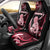 New Zealand Maori Taniwha Car Seat Cover Silver Fern Red Version