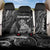 New Zealand Maori Taniwha Back Car Seat Cover Silver Fern Black Version LT05