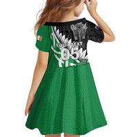 New Zealand And Ireland Rugby Custom Family Matching Mermaid Dress and Hawaiian Shirt Silver Fern With Celtic Cross