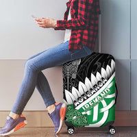 New Zealand And Ireland Rugby Luggage Cover Silver Fern With Celtic Cross