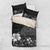 Hawaii Hibiscus With Black Polynesian Pattern Bedding Set
