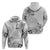 Hawaii Hibiscus With White Polynesian Pattern Hoodie