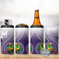 Personalized Manua High School 4 in 1 Can Cooler Tumbler Polynesian Tribal Pattern