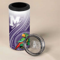 Personalized Manua High School 4 in 1 Can Cooler Tumbler Polynesian Tribal Pattern