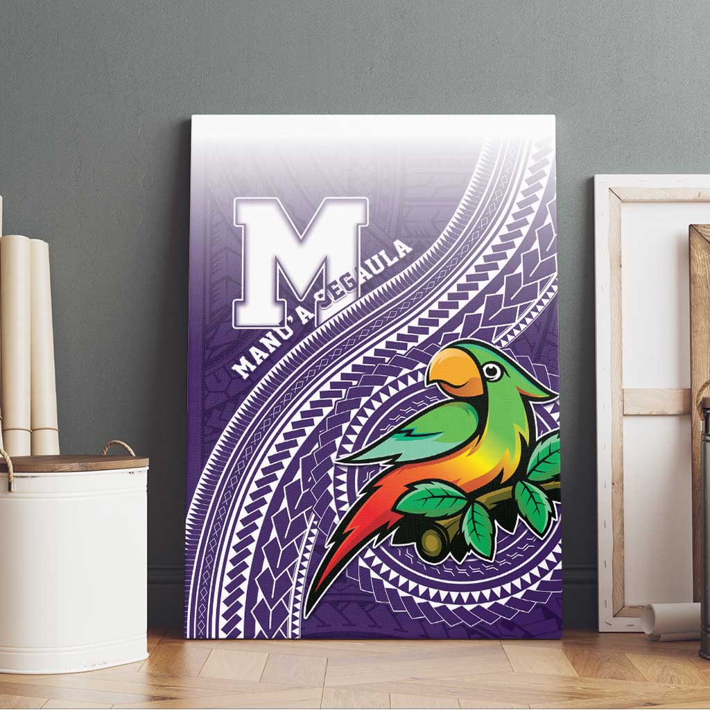 Manua High School Canvas Wall Art Polynesian Tribal Pattern