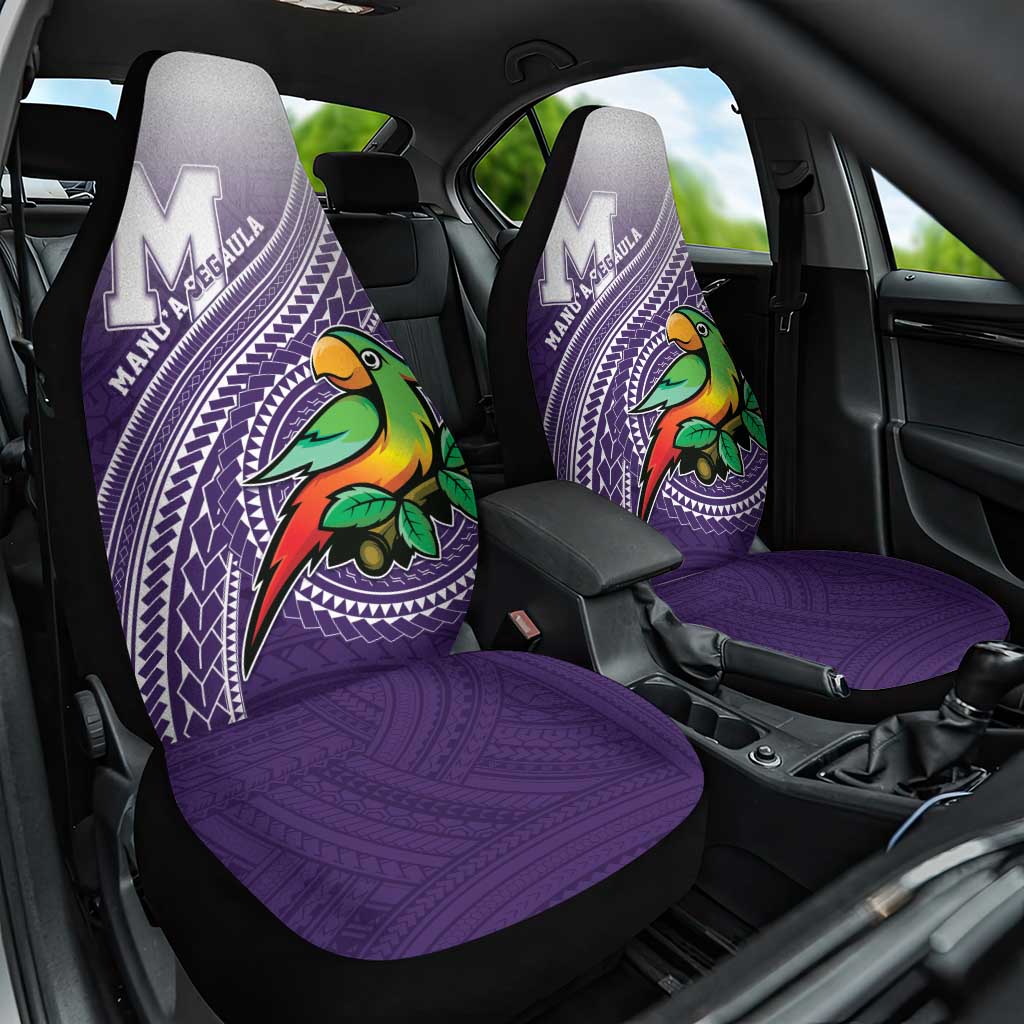 Manua High School Car Seat Cover Polynesian Tribal Pattern LT05 One Size Purple - Polynesian Pride