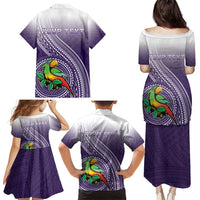 Personalized Manua High School Family Matching Puletasi and Hawaiian Shirt Polynesian Tribal Pattern LT05 - Polynesian Pride