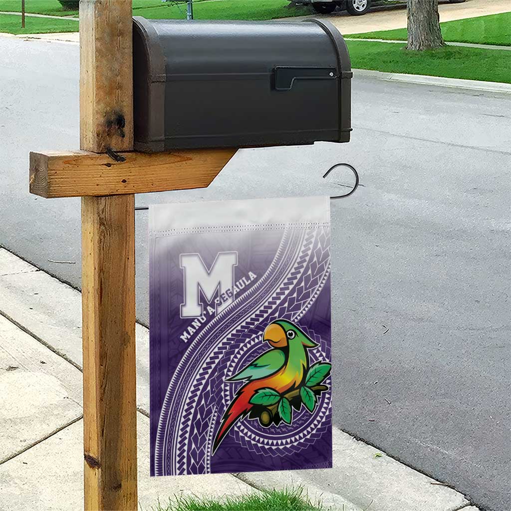 Manua High School Garden Flag Polynesian Tribal Pattern