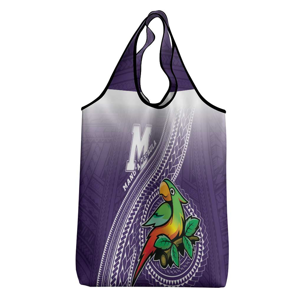 Manua High School Grocery Bag Polynesian Tribal Pattern