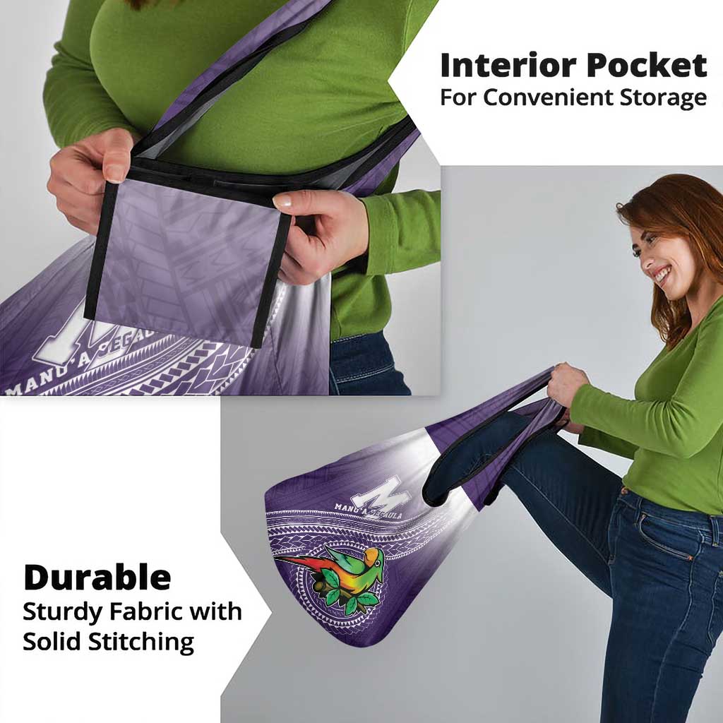 Manua High School Grocery Bag Polynesian Tribal Pattern