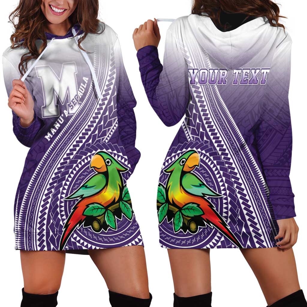 Personalized Manua High School Hoodie Dress Polynesian Tribal Pattern LT05 - Polynesian Pride