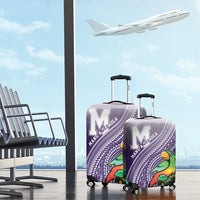 Manua High School Luggage Cover Polynesian Tribal Pattern