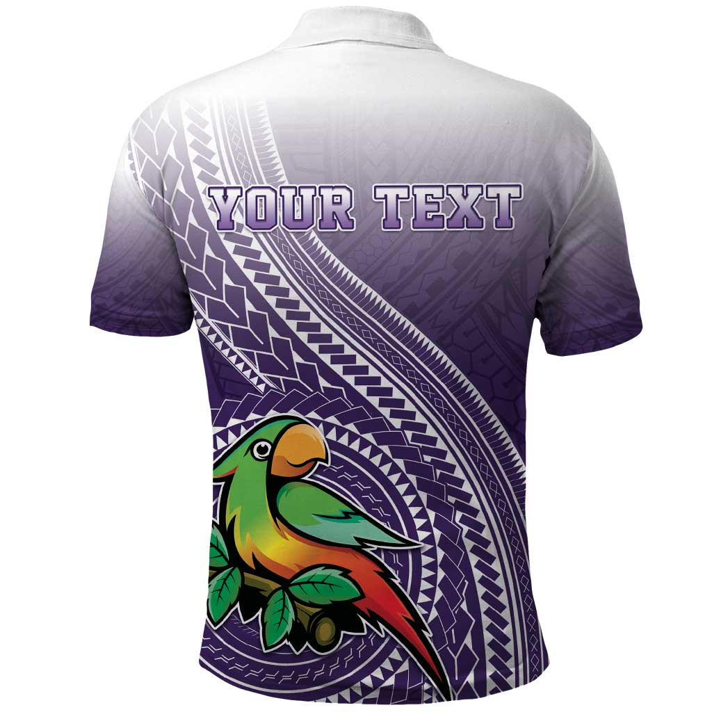 Personalized Manua High School Polo Shirt Polynesian Tribal Pattern