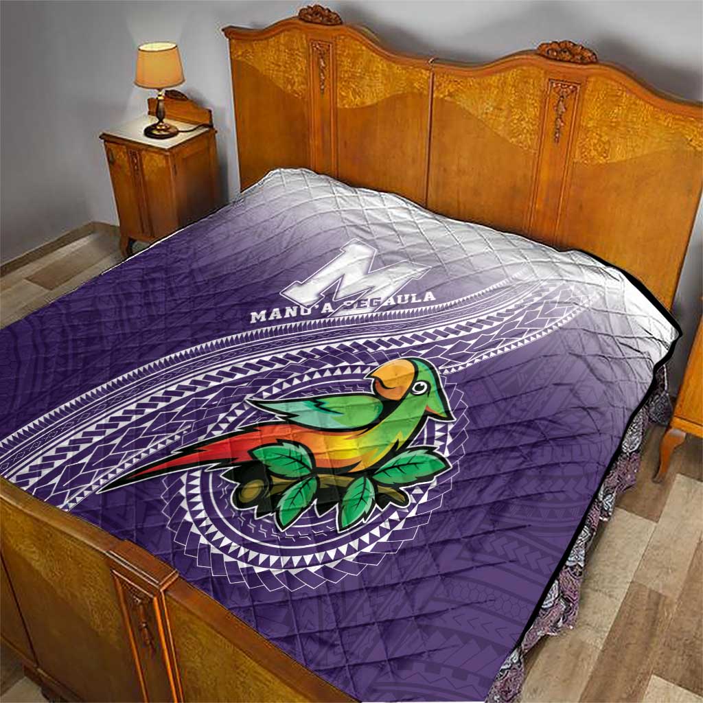 Manua High School Quilt Polynesian Tribal Pattern