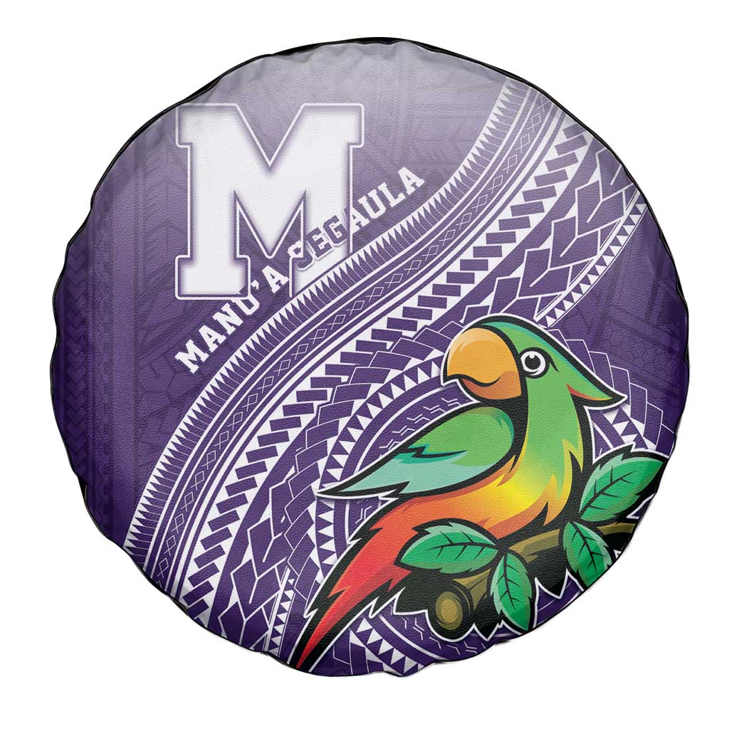 Manua High School Spare Tire Cover Polynesian Tribal Pattern