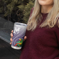 Personalized Manua High School Tumbler Cup Polynesian Tribal Pattern