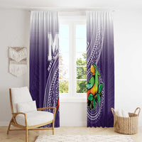 Manua High School Window Curtain Polynesian Tribal Pattern