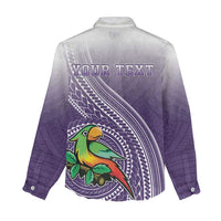 Personalized Manua High School Women Casual Shirt Polynesian Tribal Pattern