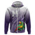 Personalized Manua High School Zip Hoodie Polynesian Tribal Pattern