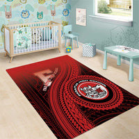 Fagaitua High School Area Rug Polynesian Tribal Pattern