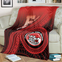 Fagaitua High School Blanket Polynesian Tribal Pattern