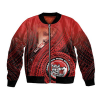 Personalized Fagaitua High School Bomber Jacket Polynesian Tribal Pattern LT05 Unisex Red - Polynesian Pride