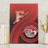 Fagaitua High School Canvas Wall Art Polynesian Tribal Pattern