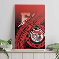 Fagaitua High School Canvas Wall Art Polynesian Tribal Pattern