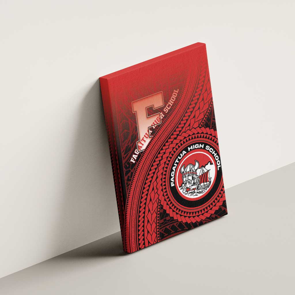 Fagaitua High School Canvas Wall Art Polynesian Tribal Pattern