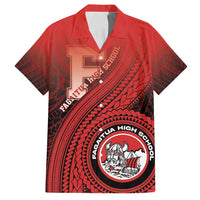 Personalized Fagaitua High School Family Matching Long Sleeve Bodycon Dress and Hawaiian Shirt Polynesian Tribal Pattern LT05 Dad's Shirt - Short Sleeve Red - Polynesian Pride