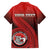 Personalized Fagaitua High School Family Matching Off Shoulder Short Dress and Hawaiian Shirt Polynesian Tribal Pattern